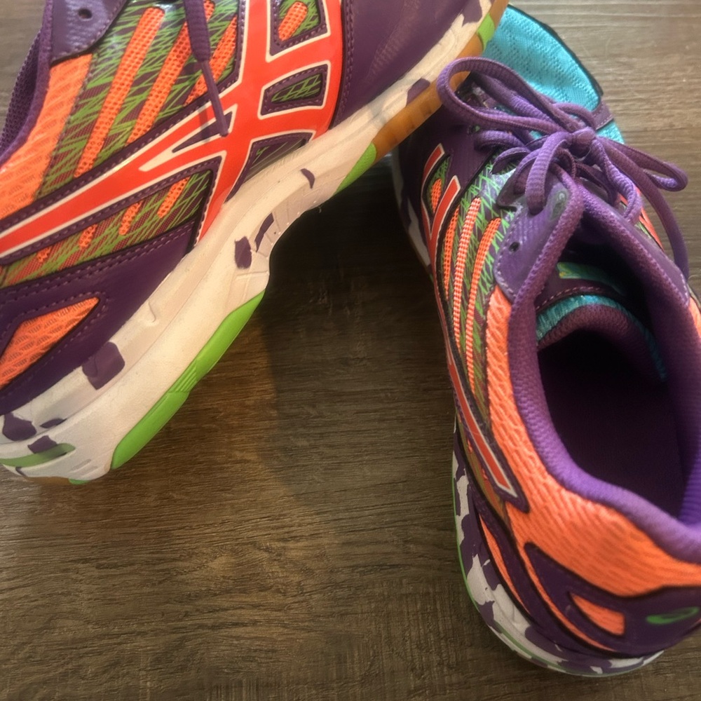 Asics Women's Athletic Shoes - Purple, Orange, Green